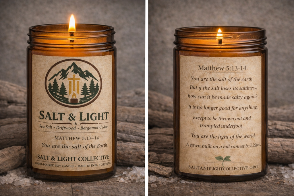 Salt & Light Flagship Candle - Matthew 5:13-14